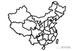 中国的疆域简笔画图片