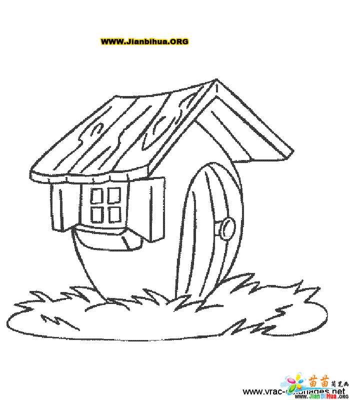 儿童画房子画大全简单漂亮图片 房子画画图片大全儿童简单