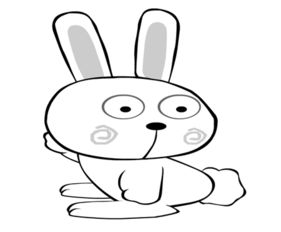 小白兔图片简笔画 可爱的小白兔图片简笔画