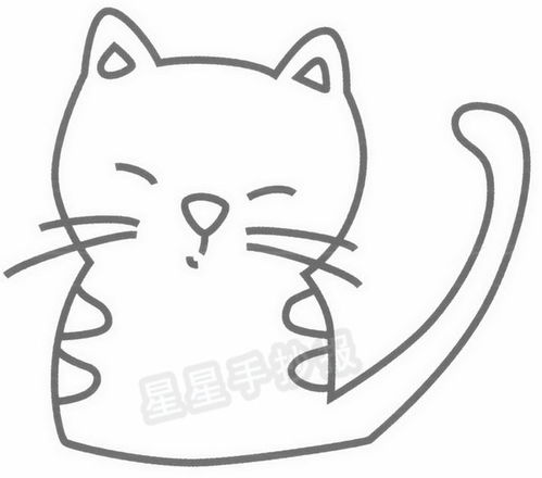 猫简笔画 可爱 猫的简笔画简单又好看