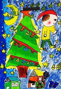 圣诞树装饰品简笔画 圣诞树的装饰品简笔画