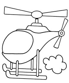 直升机的简笔画 武装直升机的简笔画