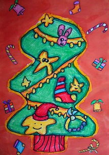 儿童画圣诞树 儿童画圣诞树图片