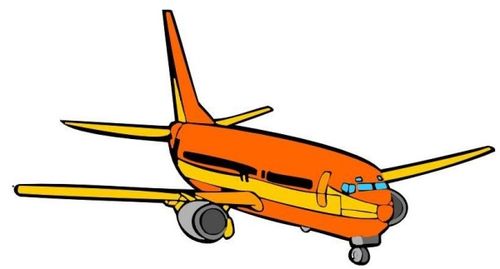 飞机简笔画彩色 卡通飞机简笔画彩色