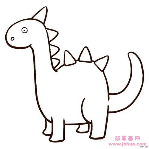 画恐龙简笔画儿童 儿童简笔画恐龙