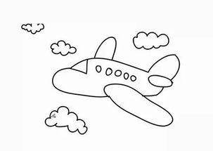 简笔画飞机 简笔画飞机的画法