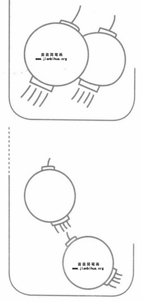 简笔画灯笼怎么画 简笔画灯笼怎么画简单的
