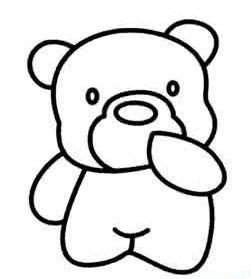 100个可爱小熊的简笔画 超可爱小熊简笔画