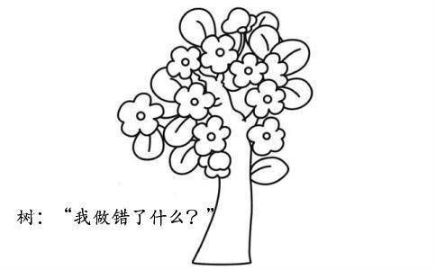 桃子树简笔画 幼儿园桃子树简笔画