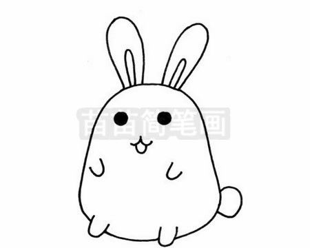 怎么画可爱的小兔子 简易兔子画法