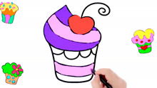 冰淇淋简笔画彩色 100种冰淇淋简笔画彩色