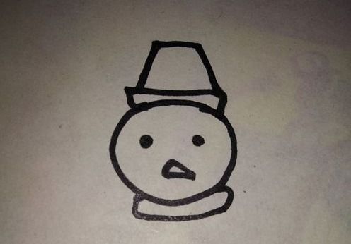 雪人帽子简笔画 雪人帽子简笔画图片