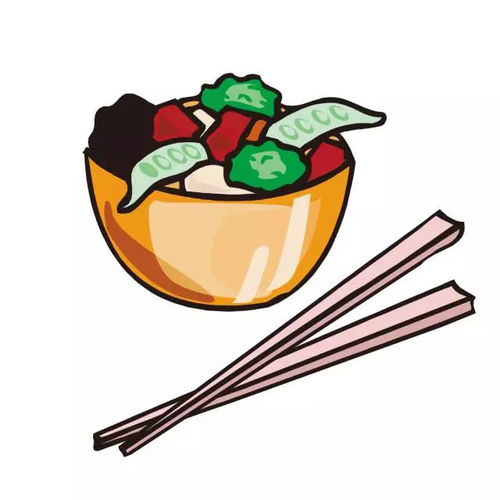 碗筷简笔画图片