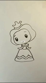 小公主的简笔画 小公主的简笔画怎么画又简单又好看