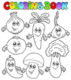 蔬菜卡通简笔画 蔬菜卡通简笔画图片大全带颜色