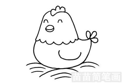 小鸡的简笔画简单可爱 简单又可爱的小鸡简笔画