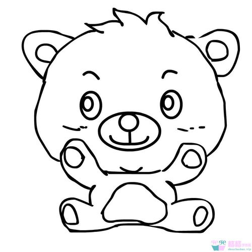 简笔画小熊的画法可爱 简笔画小熊的画法可爱还抱着蜂蜜