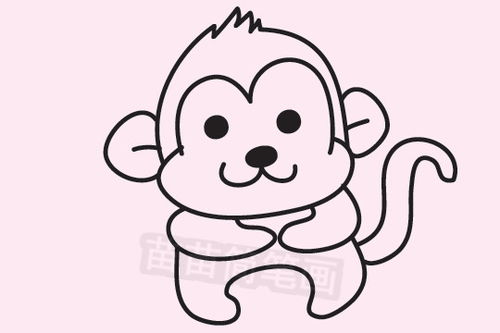简笔画猴 简笔画猴子的画法