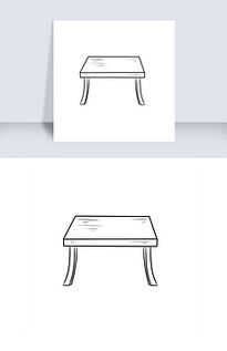 桌子简笔画 桌子简笔画简单