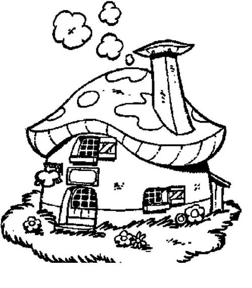 蘑菇房子简笔画图片 蘑菇房子简笔画图片大全
