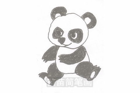 熊猫简笔画图片带颜色 熊猫简笔画图片带颜色彩色