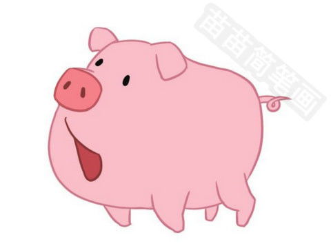小猪简笔画彩色 小猪怎么画简单又漂亮