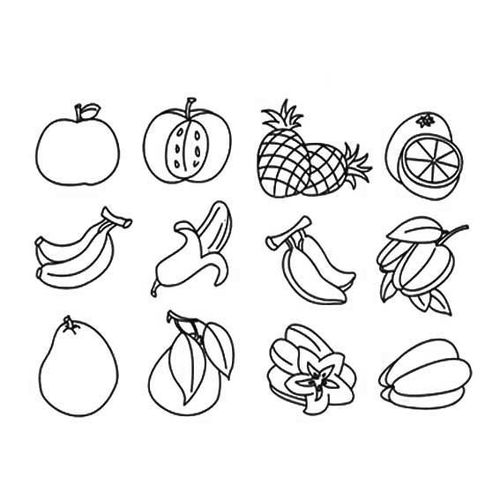 100种蔬菜水果简笔画 100种蔬菜水果简笔画图片