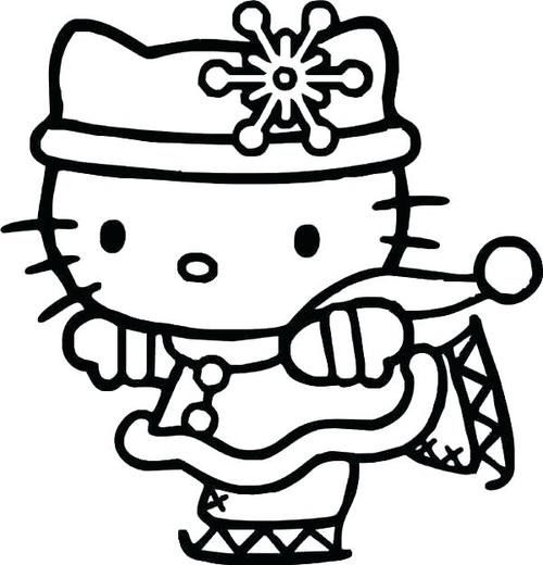 kitty简笔画 哈喽kitty简笔画