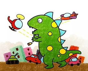 恐龙简笔画幼儿园 恐龙简单画法简笔画幼儿园