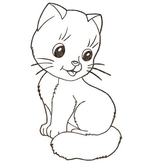 猫的简笔画 简单又好看 猫的简笔画可爱