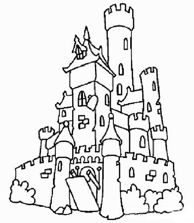 简笔画城堡儿童简笔画 城堡儿童简笔画图片