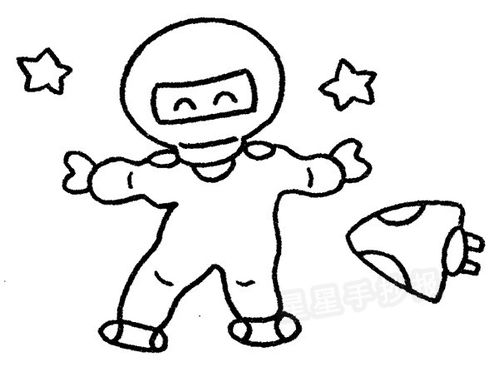 宇航员简笔画可爱 宇航员简笔画可爱卡通幼儿