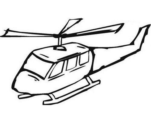 直升机简笔画 直升机简笔画幼儿