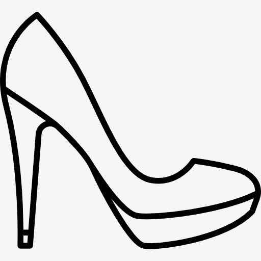 高跟鞋的简笔画 高跟鞋怎么画简单又漂亮