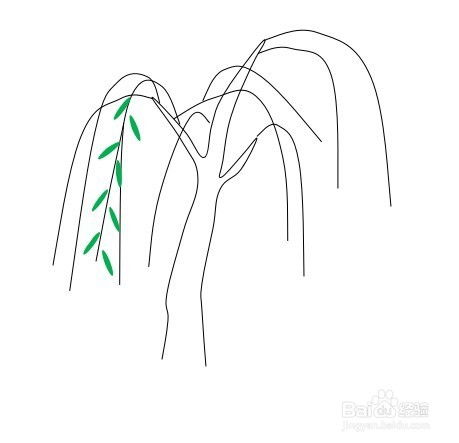 婀娜的柳树简笔画图片大全儿童画简单柳树怎么画柳树怎么画漂亮又简单