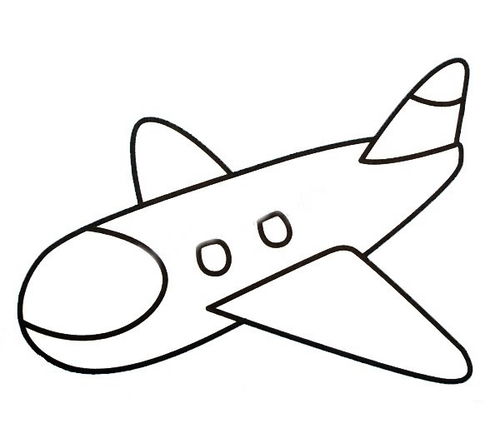 飞机简笔画图片 飞机简笔画图片彩色