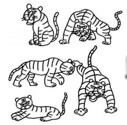 可爱的老虎怎么画 可爱的老虎怎么画简笔画