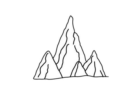 山的简笔画法图片