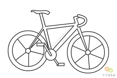 自行车怎么画简笔画 小女孩骑自行车怎么画简笔画