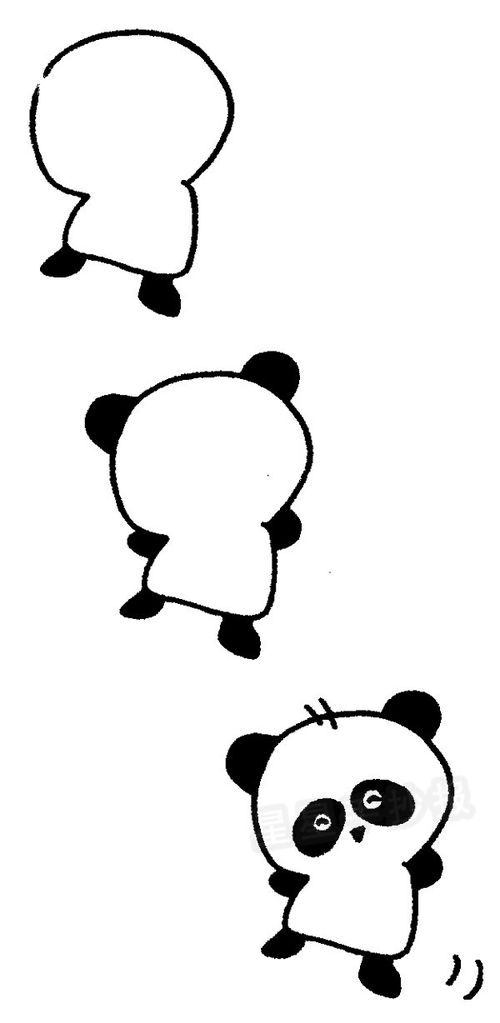 大熊猫简笔画图片大全 大熊猫简笔画图片大全彩色可爱