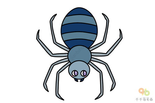 蜘蛛的简笔画 蜘蛛的简笔画法图片