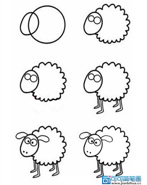小羊怎么画简单又漂亮 小羊怎么画简单又漂亮又可爱