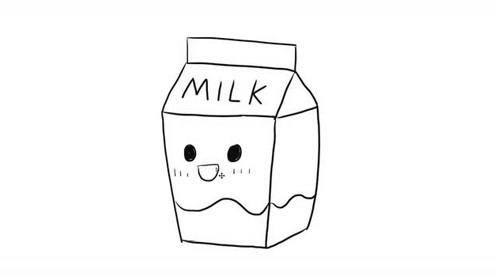 牛奶的简笔画 牛奶的简笔画卡通可爱
