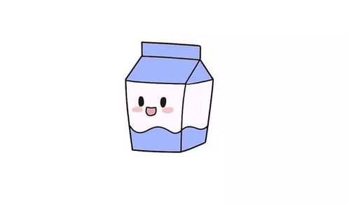 牛奶简笔画彩色 可爱图片