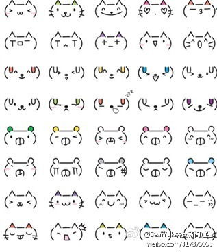 各种表情简笔画 小猫的各种表情简笔画