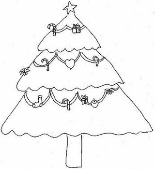 圣诞树图片简笔画涂色 怎么画圣诞树简单又好看