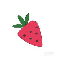 怎么画草莓 怎么画草莓蛋糕