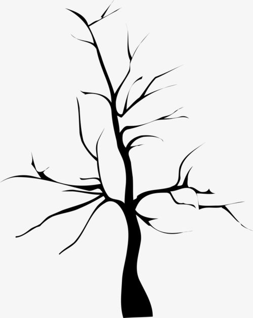 树枝的简笔画 小鸟叼着树枝的简笔画