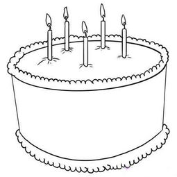 生日蛋糕图片大全简笔画 生日蛋糕图片大全简笔画漂亮