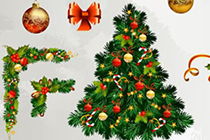 圣诞树简笔画彩色 圣诞树绘画软件